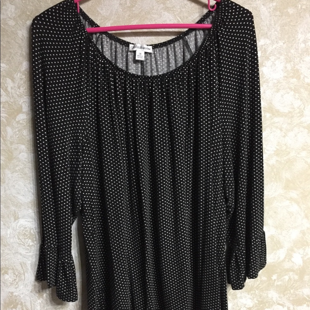Croft and Barrow polka dot top